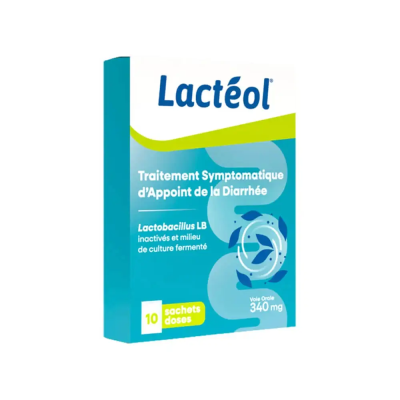 Lactéol 340 mg, 10 Sachets of Powder | Antidiarrheal