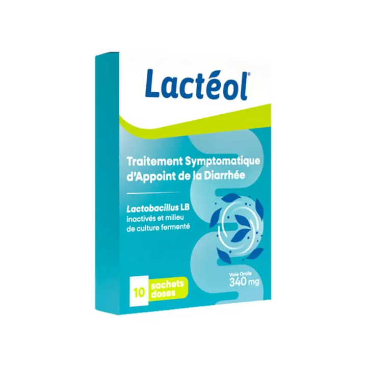 Lactéol 340 mg, 10 Sachets of Powder | Antidiarrheal