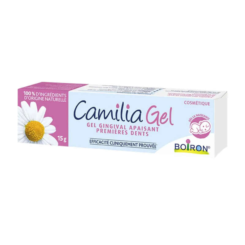 Boiron Camilia Gel gingival apaisant premières dents 15 gr 3352712013241