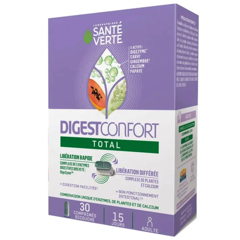 DigestConfort Total Santé Verte (30 Comprimés) | Digestion