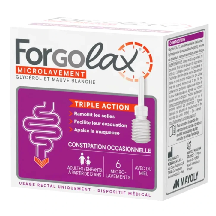Mayoly Spindler Forgolax Microlavements 6 unités 8052275436680