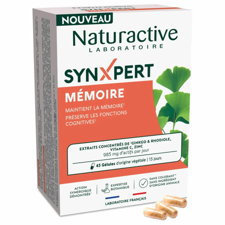 Naturactive SYNXPERT Mémoire 45 gélules 3665606003458