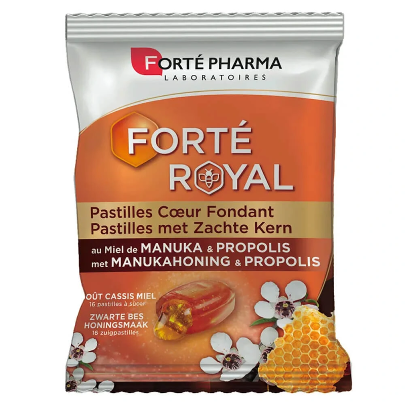 Forté Royal Melt-in-Your-Mouth Heart-Shaped Lozenges (16) | Manuka Honey & Propolis