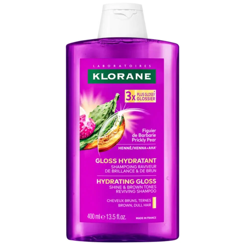 Klorane Shampoing Gloss Hydratant raviveur de brillance et de brun 400 ml 3282771002637