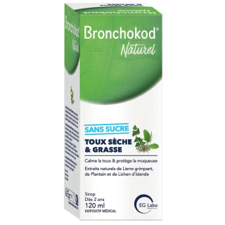 Bronchokod Natural Syrup 120 ml | Dry & Productive Cough