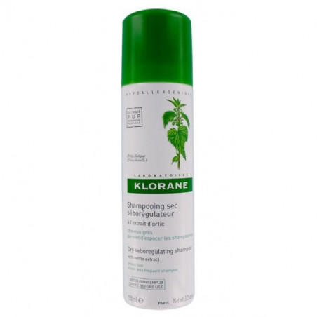 Klorane Dry Shampoo with Nettle Extract. 150ml spray