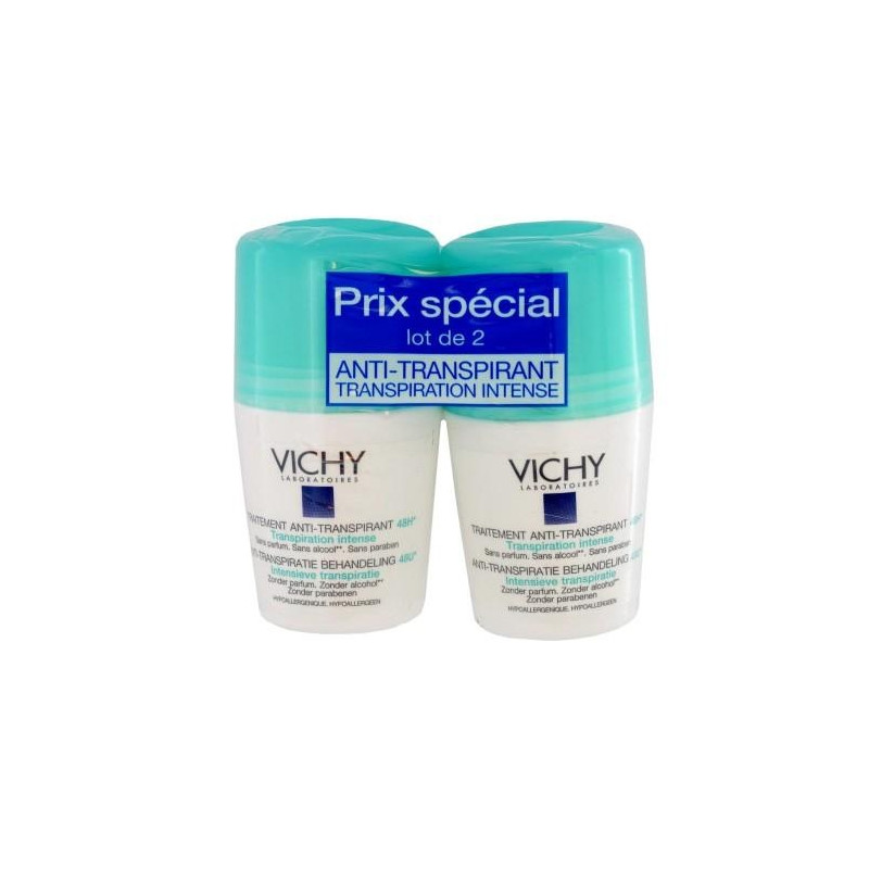 Vichy Traitement Anti-Transpirant Lot 2 Roll'on 50ml - Prix Spécial Vichy Traitement Anti-Transpirant Lot 2 Roll'on 50ml - Prix Spécial