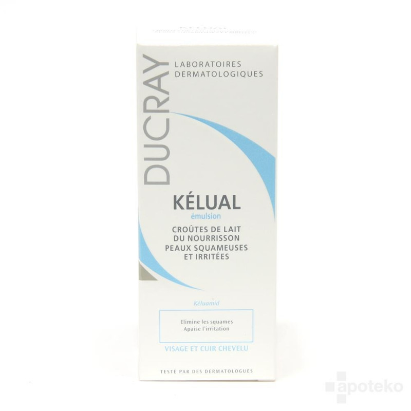 Ducray KELUAL Cradle cap emulsion for infants. Tube of 50ml