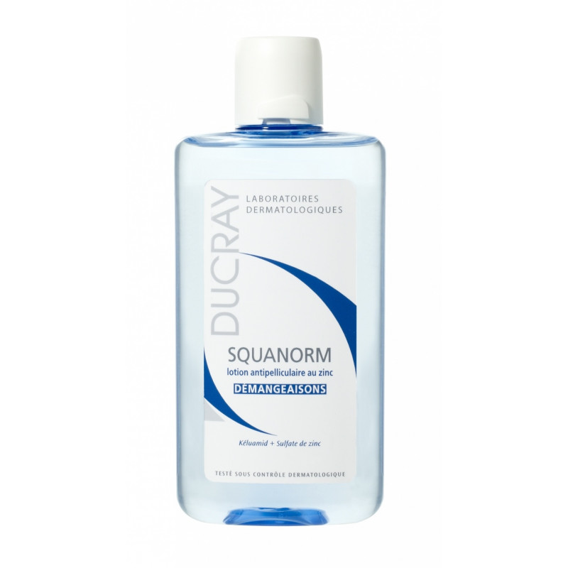 Ducray Squanorm Lotion antipelliculaire au zinc - Démangeaisons. Flacon 200ML