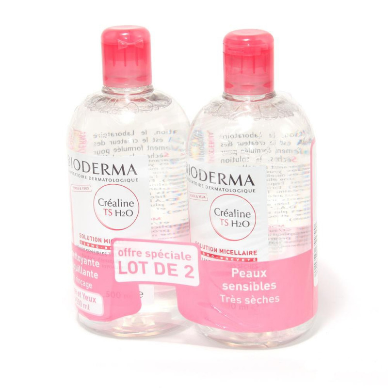 Bioderma Créaline TS H2O Format Economique Lot de 2x500ML Bioderma Créaline TS H2O Format Economique Lot de 2x500ML
