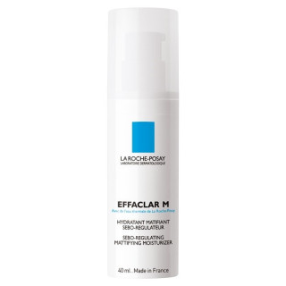 La Roche-Posay Effaclar M Soin Hydratant Matifiant. Flacon pompe 40ML