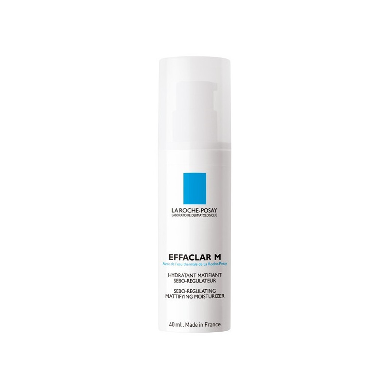 La Roche-Posay Effaclar M Soin Hydratant Matifiant. Flacon pompe 40ML La Roche-Posay Effaclar M Soin Hydratant Matifiant. Flacon pompe 40ML