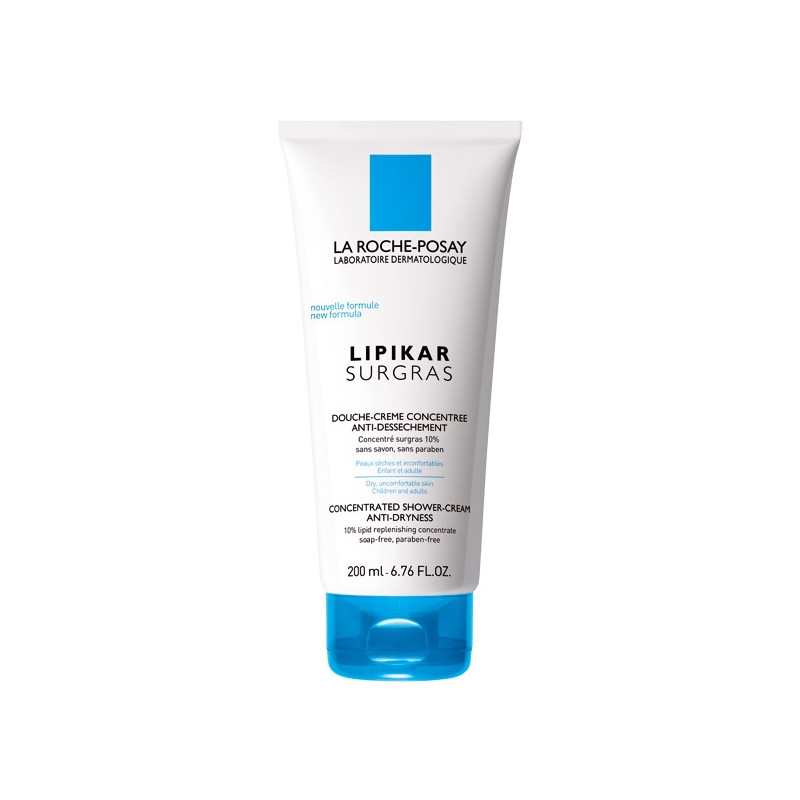 La Roche Posay LIPIKAR surgras Douche Crème Concentrée anti-dessèchement peau sèche. Tubes de 200ML La Roche Posay LIPIKAR surgras Douche Crème Concentrée anti-dessèchement peau sèche. Tubes de 200ML