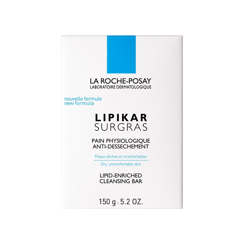 La Roche Posay Lipikar Surgras Pain Physiologique Anti-dessèchement. Pain de 150G