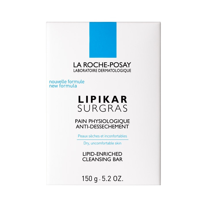 La Roche Posay Lipikar Surgras Pain Physiologique Anti-dessèchement. Pain de 150G