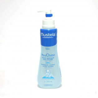 Mustela Physiobébé No-rinse cleansing fluid. Pump bottle 300ML