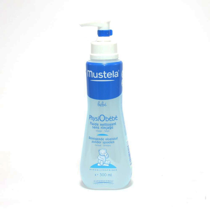Mustela Physiobébé Fluide Nettoyant sans rinçage. Flacon pompe 300ML Mustela Physiobébé Fluide Nettoyant sans rinçage. Flacon pompe 300ML