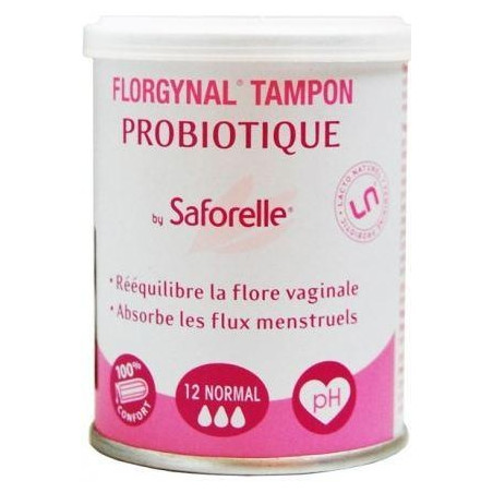 Iprad Saforelle Probiotique Florgynal Tampons x12 Flux normal