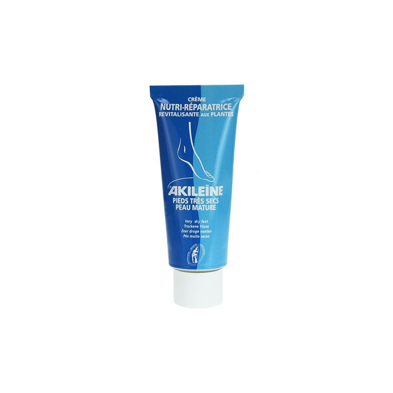 Asepta Akileïne Crème Nutri-réparatrice Pieds secs Peau mature. Tube 50ML