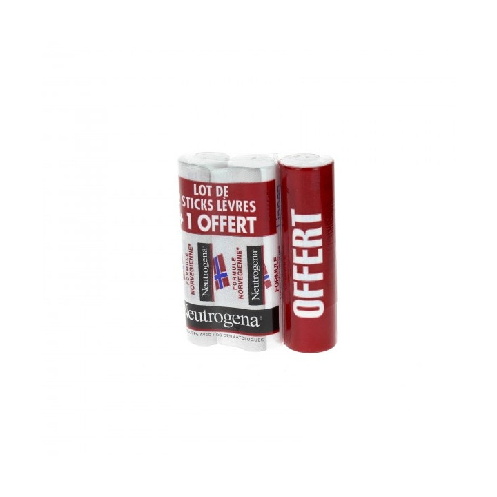 Neutrogena Lip Stick Set of 2 + 1 Free 3x4,8G